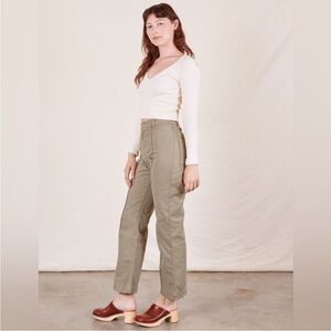 Big bud press western pants in khaki grey size small